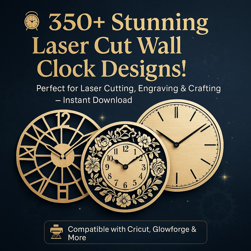 Wall Clock Mega Bundle: 350+ Designs
