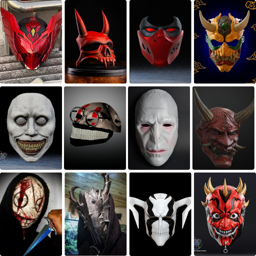 100+ Scary Masks STL Bundle