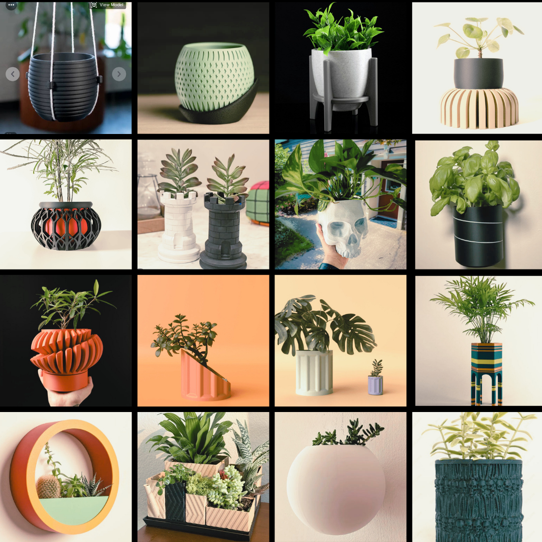 Planters STL Pack: 300+ Unique & Stylish Designs