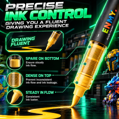ColorFlow™ Pro — Precision Acrylic Markers