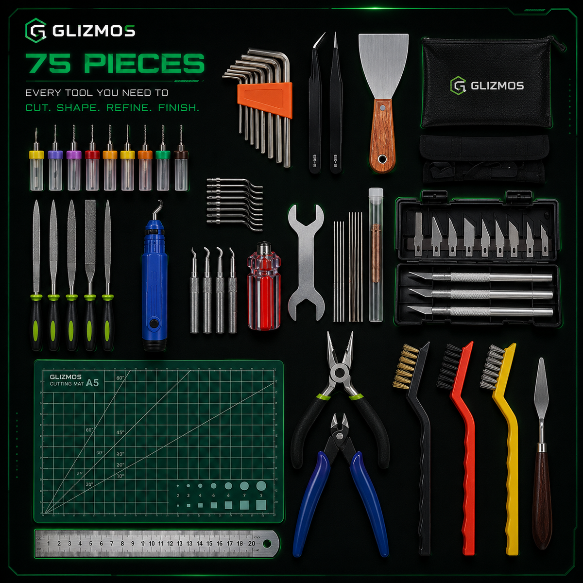 Glizmos FinishForge™ 3D Print Finishing Kit