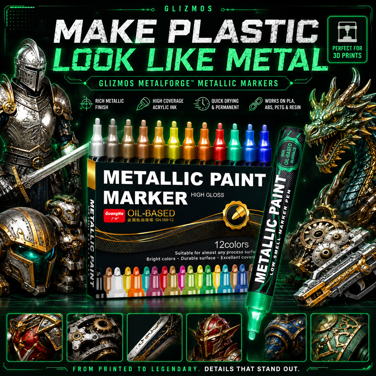 Glizmos MetalForge™ Metallic Markers