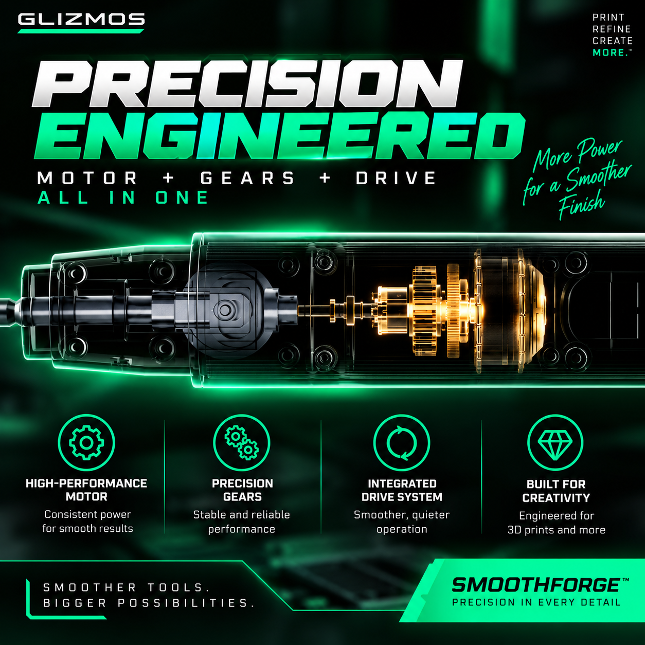 SmoothForge™ Precision Electric Sander