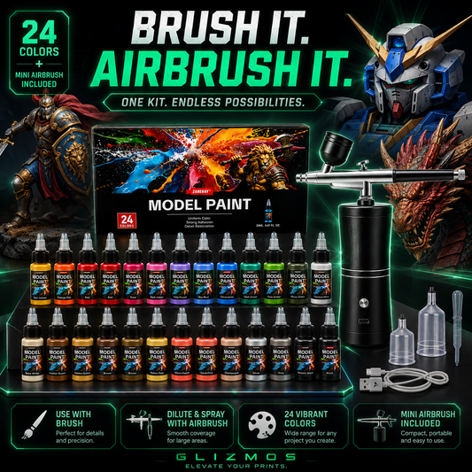 Glizmos AirForge™ 24-Color Model Painting Kit