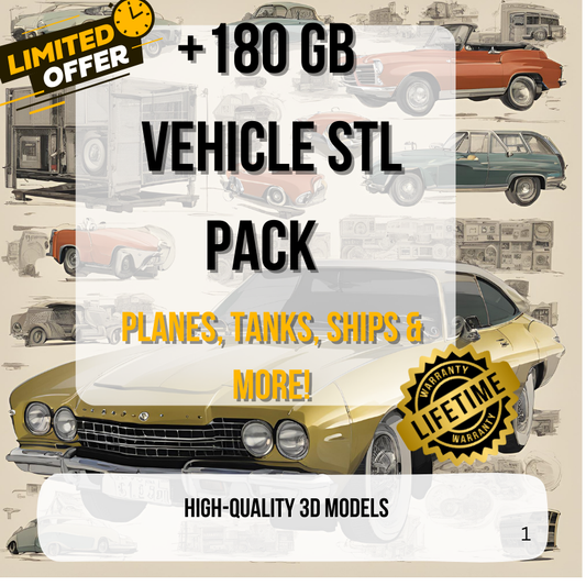 Ultimate Vehicle STL File Collection
