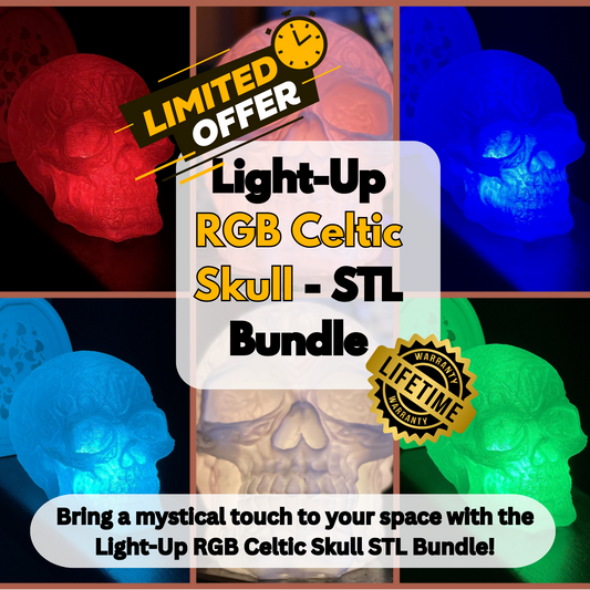 Light-Up RGB Celtic Skull - STL Bundle