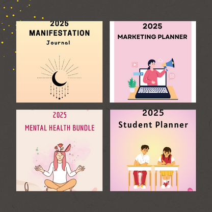 2025 Ultimate Editable Planner Bundle – 1400+ Templates.