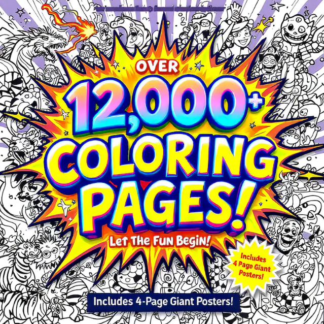 12.000+ Printable Coloring Pages Bundle