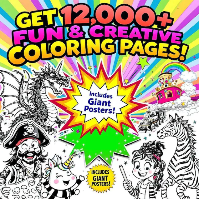 12.000+ Printable Coloring Pages Bundle
