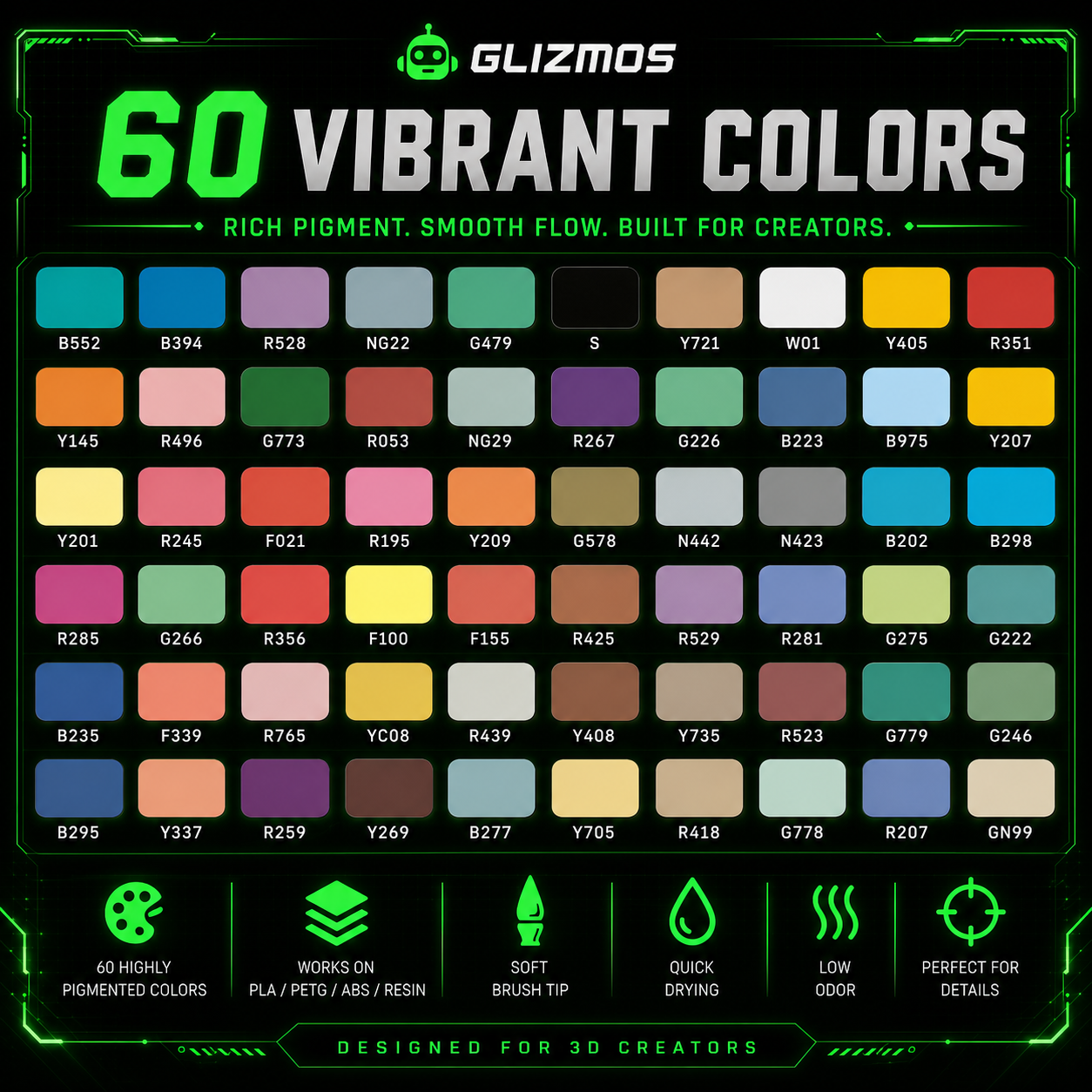 Glizmos FinishPro™ Acrylic Markers