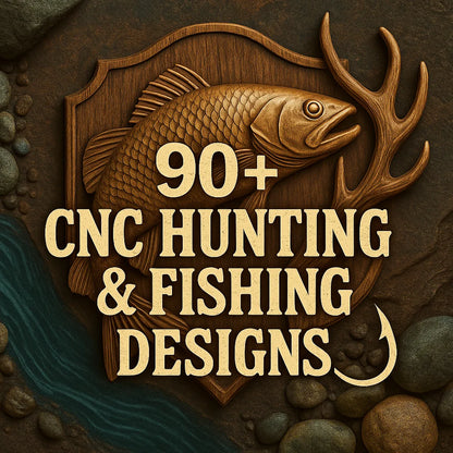 Hunting & Fishing 3D CNC Router STL Pack