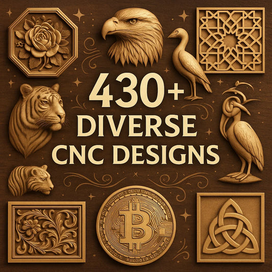 Mixed 3D CNC Router STL Pack