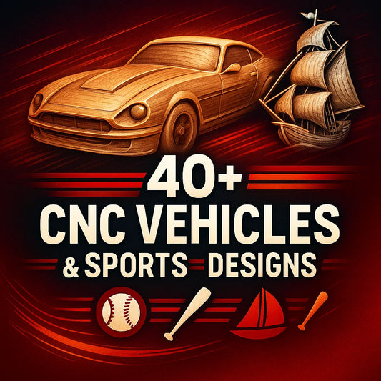 Vehicles & Sports 3D CNC Router STL Pack