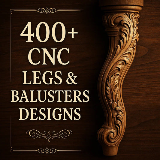 Legs & Balusters 3D CNC Router STL Pack