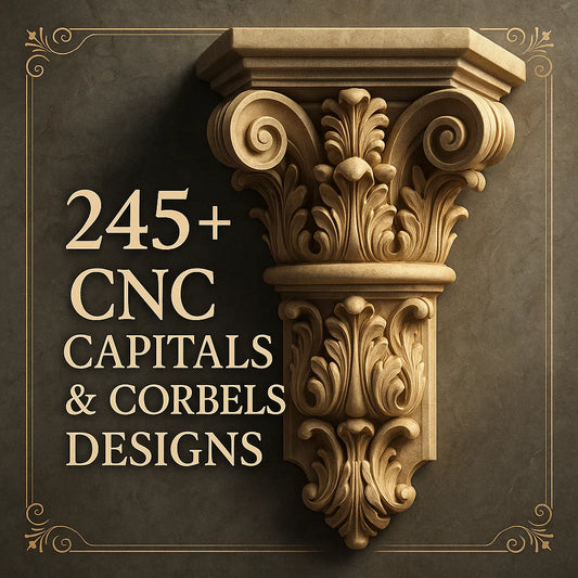 Capitels & Corbels 3D CNC Router STL Pack