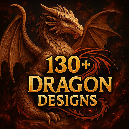 Dragons 3D CNC Router STL Pack