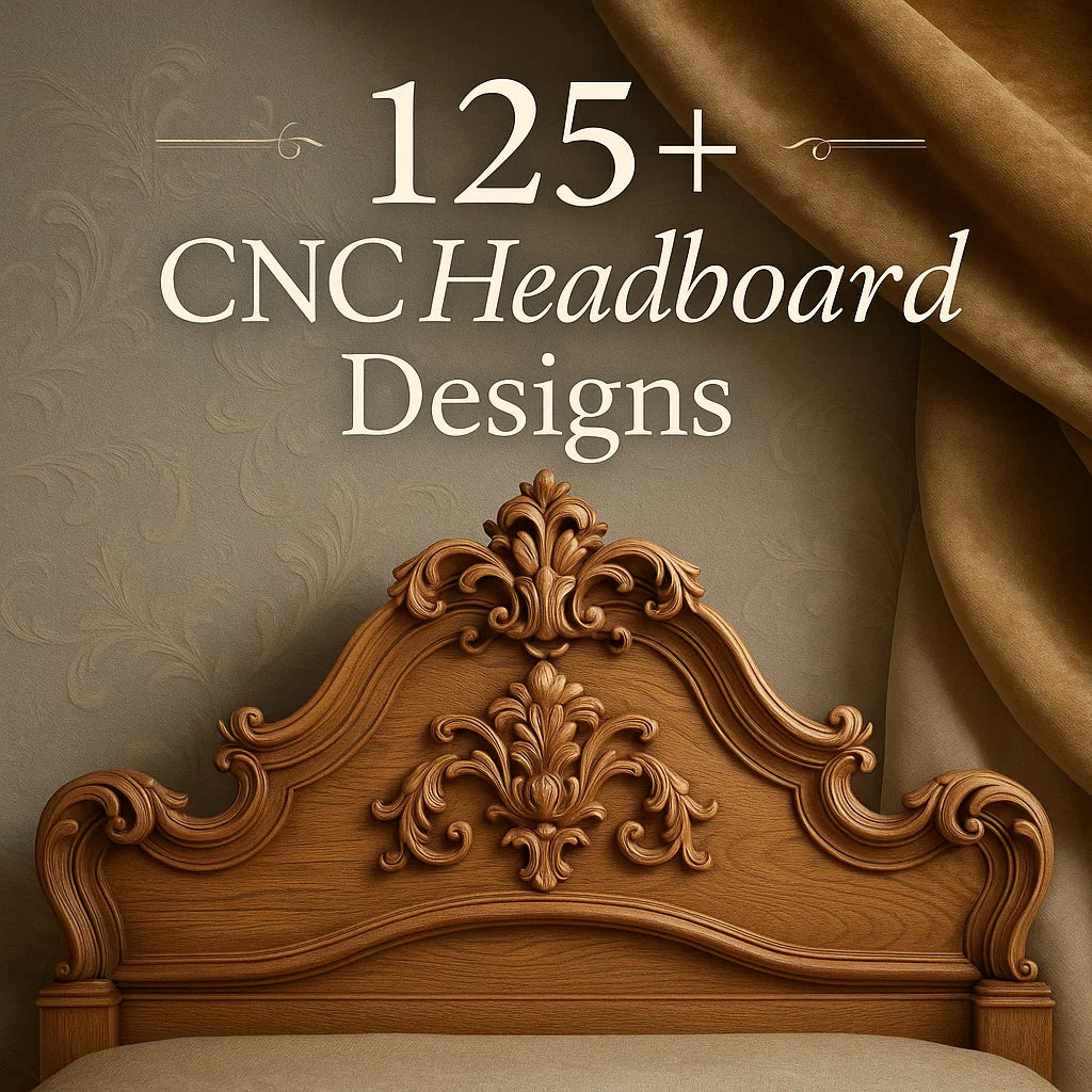 Bed Headboard 3D CNC Router STL Pack