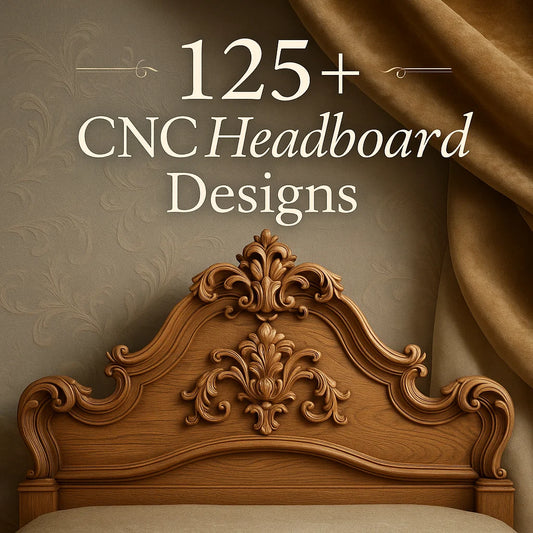 Bed Headboard 3D CNC Router STL Pack