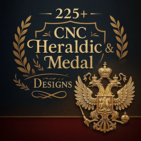 Coat Of Arms Medals 3D CNC Router STL Pack
