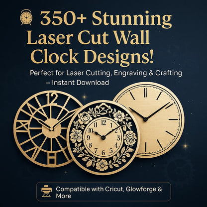 Wall Clock Mega Bundle: 350+ Designs
