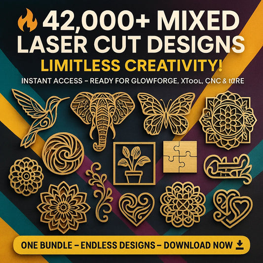 🔥 42,000+ Mixed Laser Cut Designs