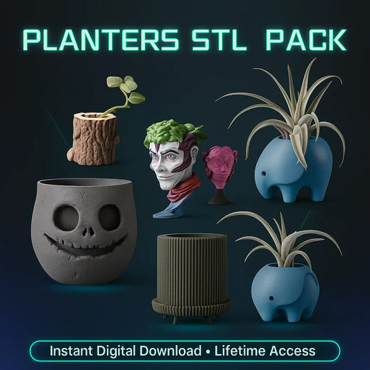 Planters STL Pack: 300+ Unique & Stylish Designs