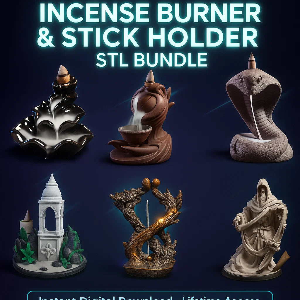 Incense Burner & Stick Holder STL Bundle