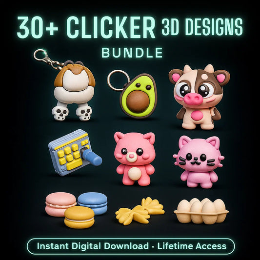30+ Clicker 3D Designs Mega Bundle