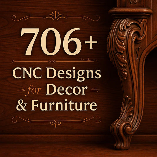 Decor & Furniture 3D CNC Router STL Pack