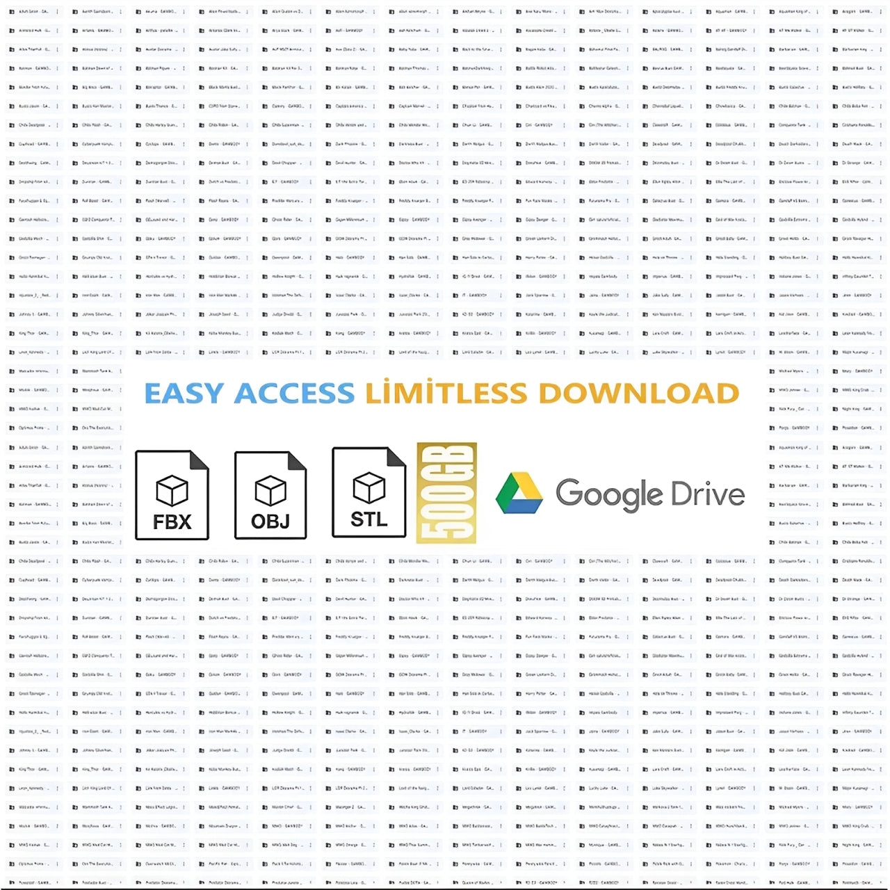 Golden Pack: 500GB+ of Premium 3D Printing STL Files