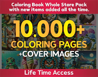Ultimate Coloring Collection - Over 10,000 Designs!