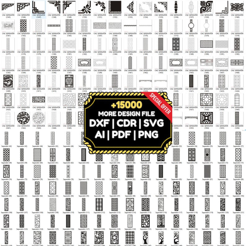10000+ Decorative Laser Cut Mega Bundle