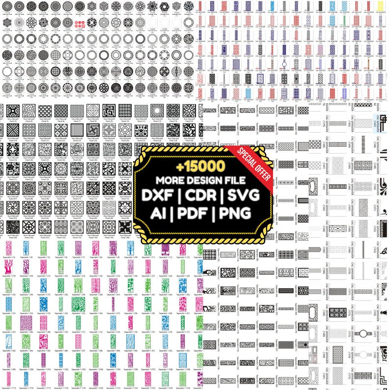 10000+ Decorative Laser Cut Mega Bundle