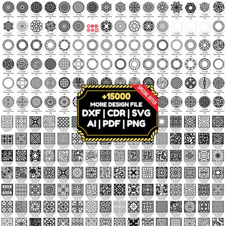 10000+ Decorative Laser Cut Mega Bundle