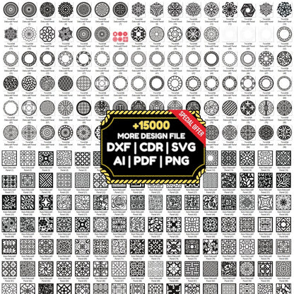 10000+ Decorative Laser Cut Mega Bundle