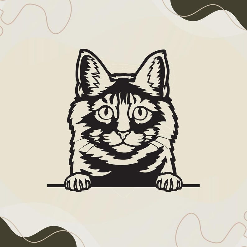 250+ Peeking Dogs & Cats Laser Cut Bundle