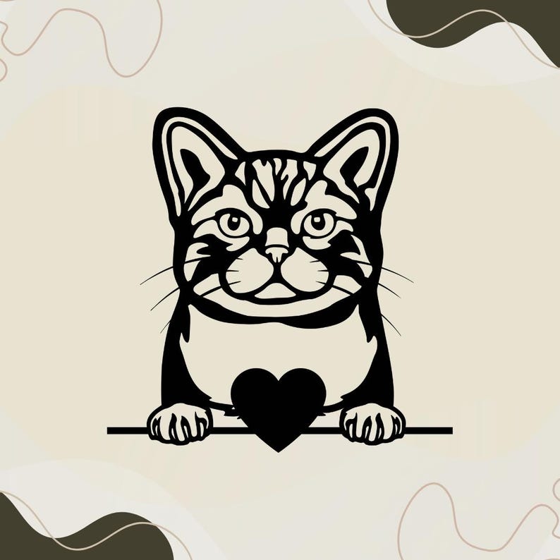250+ Peeking Dogs & Cats Laser Cut Bundle