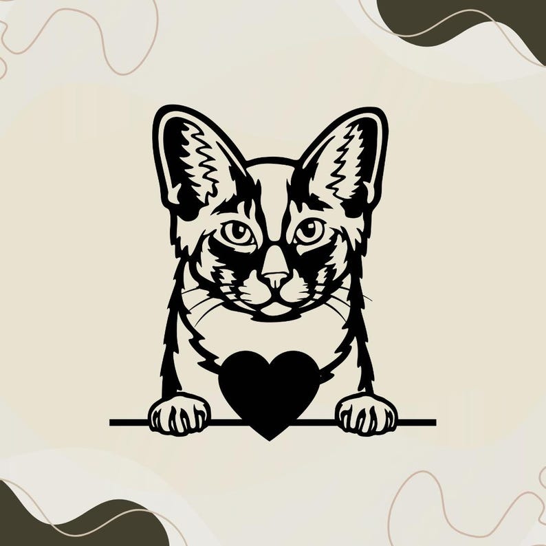 250+ Peeking Dogs & Cats Laser Cut Bundle