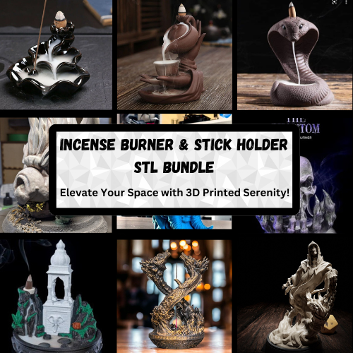 Incense Burner & Stick Holder STL Bundle