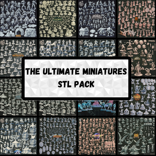 The Ultimate Miniatures STL Pack-80,000 High-Quality Designs