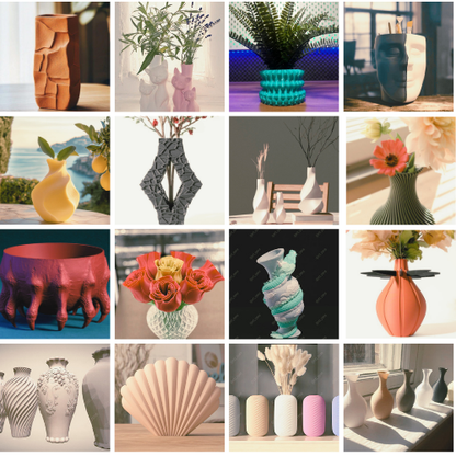 300+ Vase STL Mega Bundle