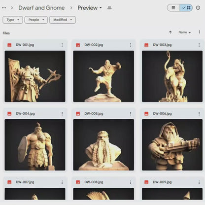 Dwarf & Gnome 3D CNC Router STL Pack