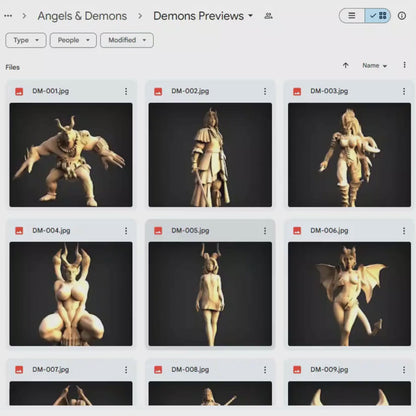 Demons 3D CNC Router STL Pack
