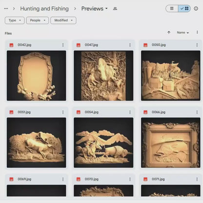 Hunting & Fishing 3D CNC Router STL Pack