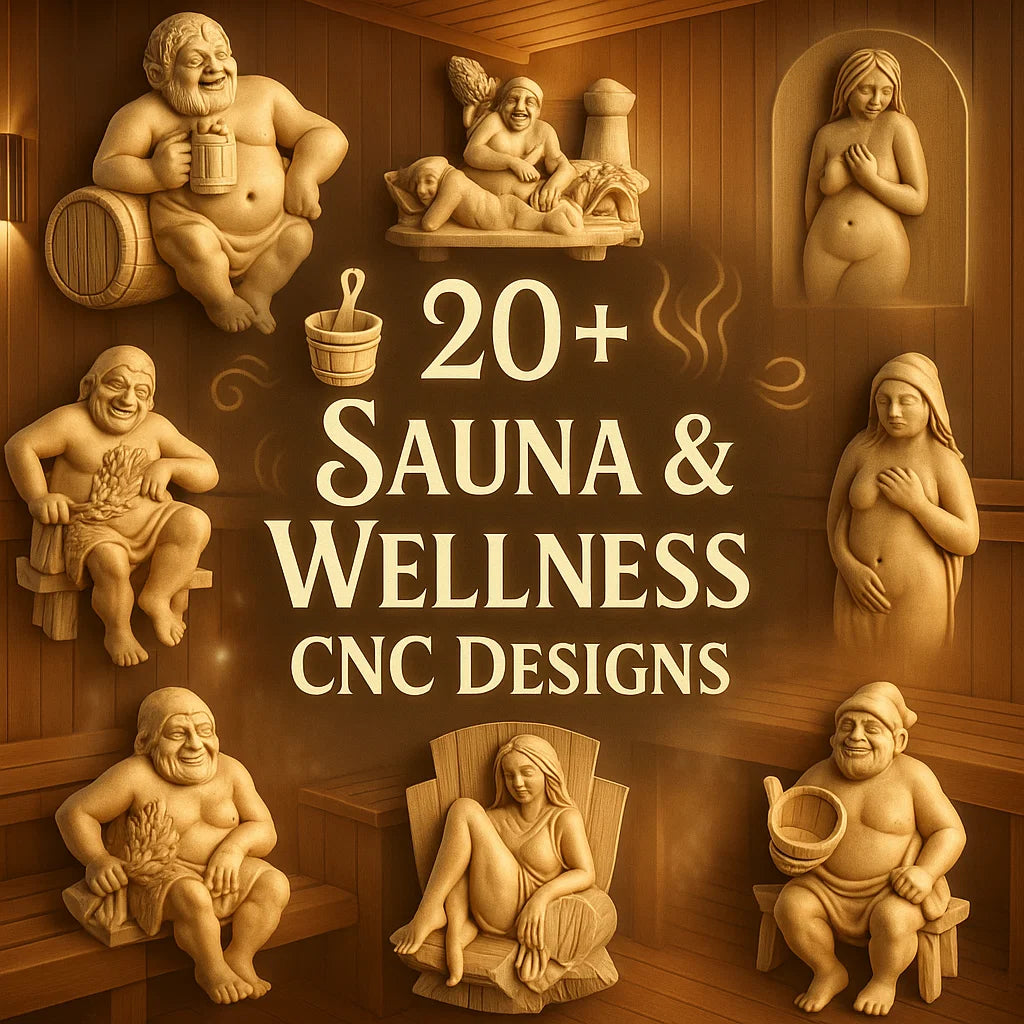 Sauna 3D CNC Router STL Pack