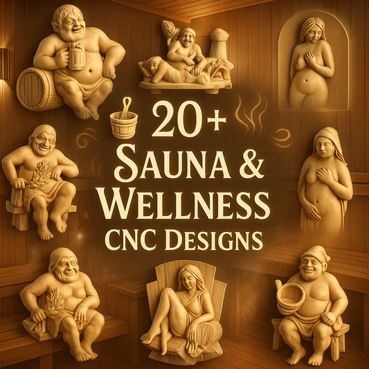 Sauna 3D CNC Router STL Pack
