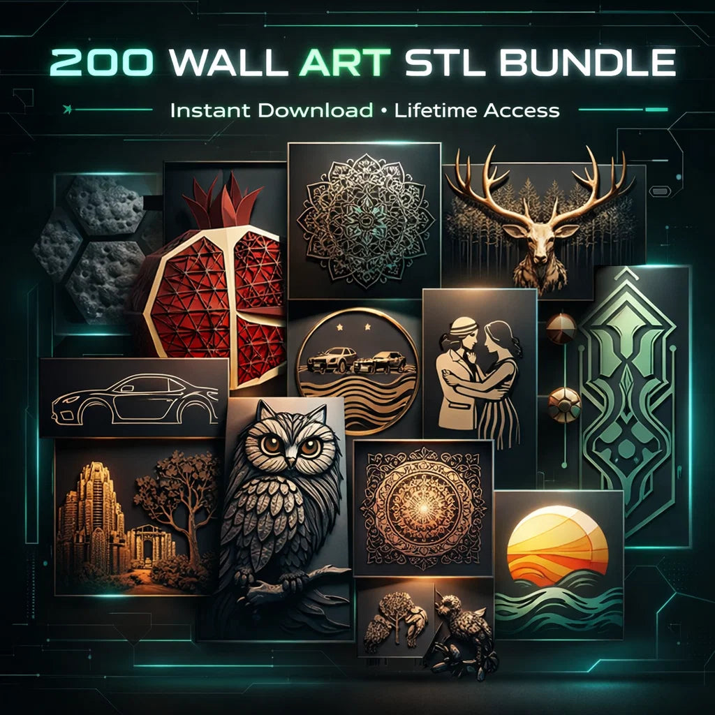 200 Wall Art STL Bundle